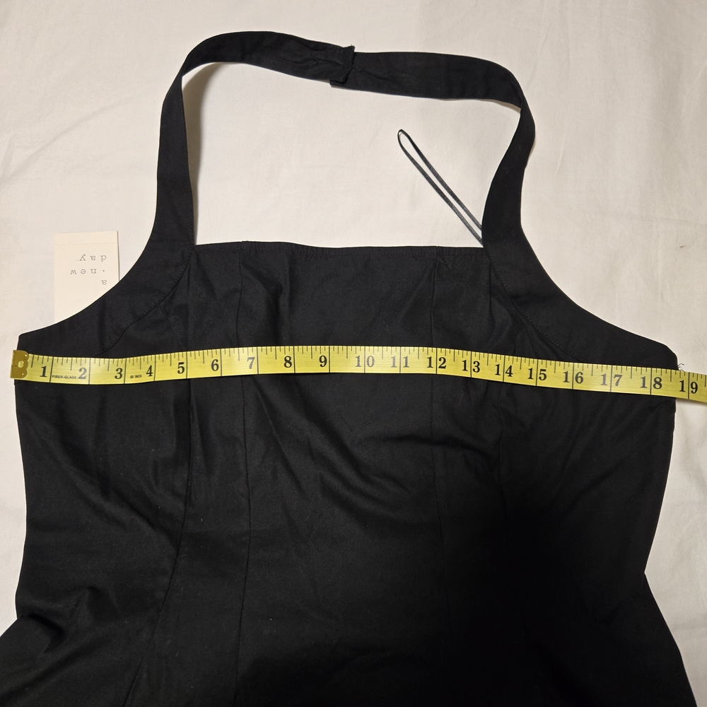 a new day Elegant Black Halter Dress, Size L, NWT - Picture 13 of 16